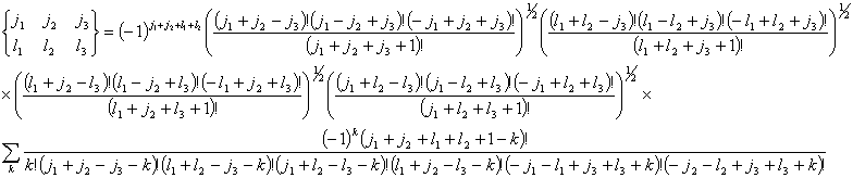 General expression to compute 6-j symbols